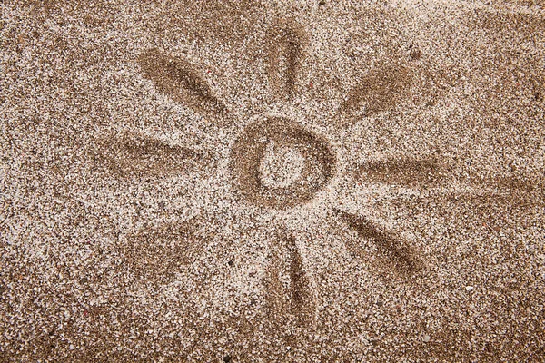 Форма Сонця Піску — стокове фото