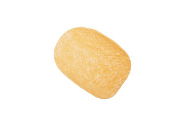 Patates cipsi beyaz arkaplanda izole.