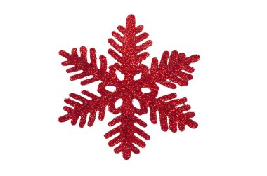 Beyaz arka planda izole edilmiş Noel süsleri. 