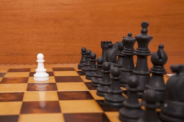 Шахматная Игра Концепция Бизнес Стратегии Тактики — стоковое фото