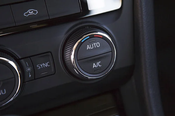 Auto Airconditioner Knop — Stockfoto