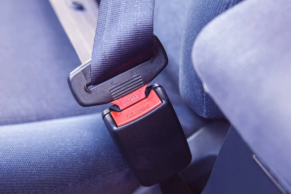 Fastening Seat Belt Car — Stock Photo, Image