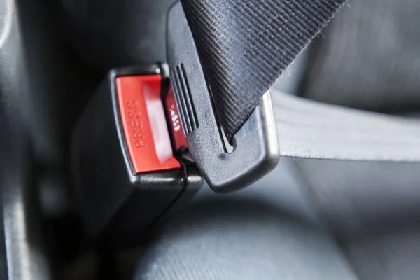Fastening Seat Belt Car — Stock Photo, Image