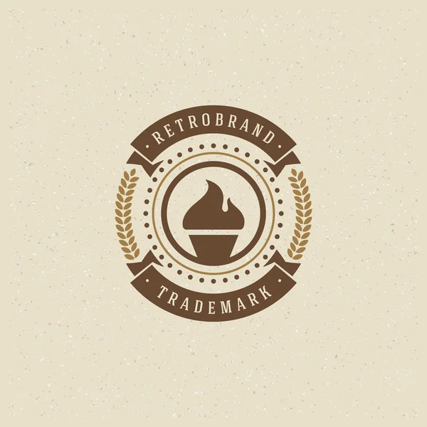 Bakkerij winkel Logo sjabloon. Vector Design Element Vintage stijl voor logo — Stockvector