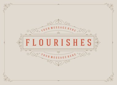 Vintage Süs Kutlama Kartı Vektör Şablonu. Retro Lüks Davetiye, Kraliyet Sertifikası.