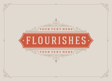 Vintage Süs Kutlama Kartı Vektör Şablonu. Retro Lüks Davetiye, Kraliyet Sertifikası.