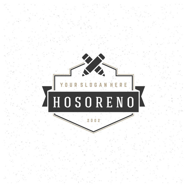 Elemento de diseño de logotipo de diseñador en estilo vintage para logotipo — Vector de stock