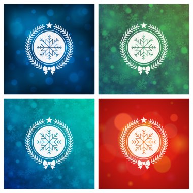 Tebrik kartları tasarım kümesi Noel tipografi.