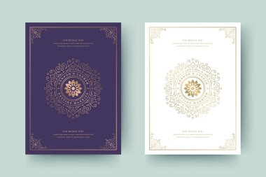 Düğün davetiyesi tarih kartını kaydet altın süslemeler, vignette girdap şablonu.