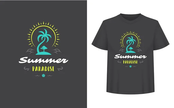 Sommer Zitat oder Spruch kann für T-Shirt, Tasse, Grußkarte, Foto-Overlays verwendet werden — Stockvektor