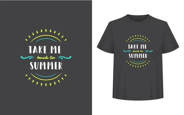 Sommer Zitat oder Spruch kann für T-Shirt, Tasse, Grußkarte, Foto-Overlays verwendet werden — Stockvektor