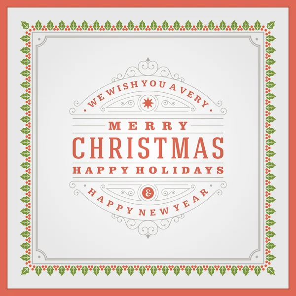 Merry Christmas holidays greeting card background — Stok fotoğraf