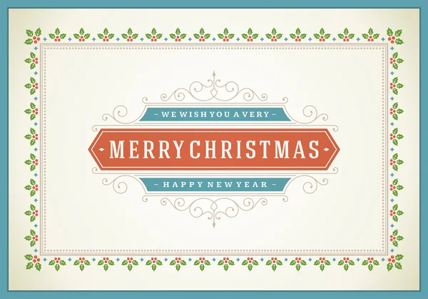 Merry Christmas holidays greeting card background — Stok fotoğraf