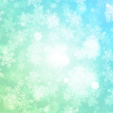 Christmas light with snowflakes background