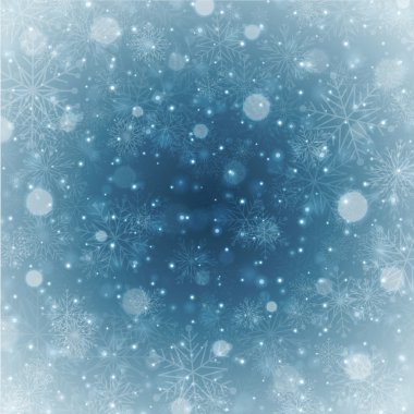 Christmas celebration light with snowflakes background