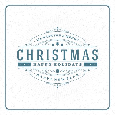 Christmas retro greeting card and ornament background