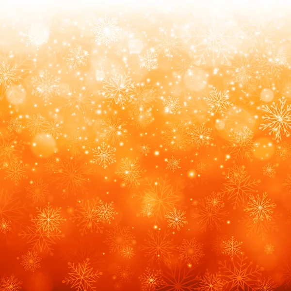 Christmas light with snowflakes background — Stock Photo, Image