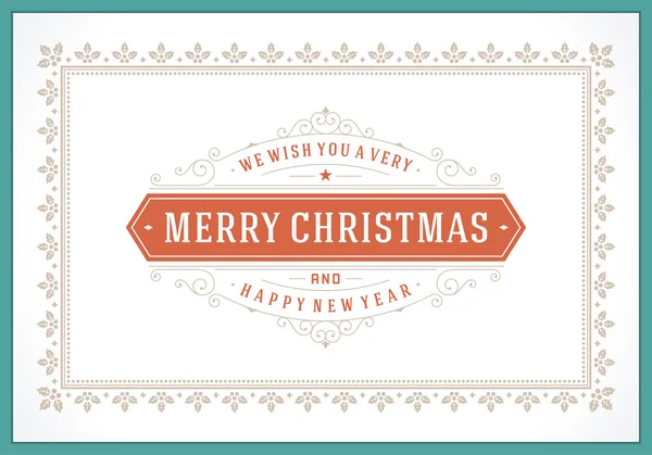 Christmas retro greeting card and ornament background — Zdjęcie stockowe