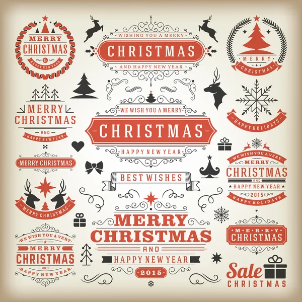Elementos de design de decoração de Natal — Fotografia de Stock