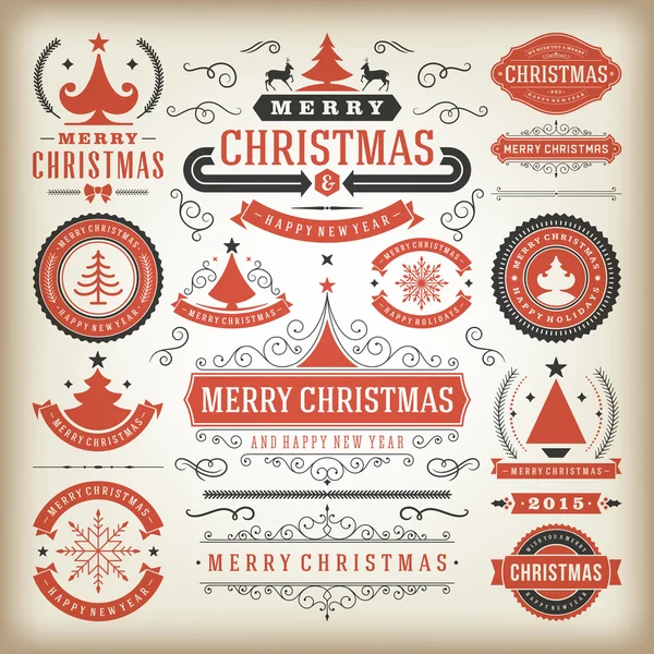 크리스마스 장식 디자인 요소 — 스톡 사진