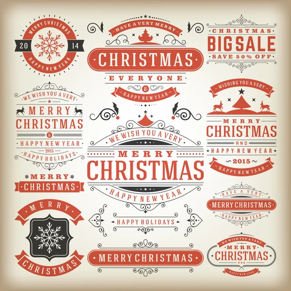 Kerstmis decoratie designelementen — Stockfoto