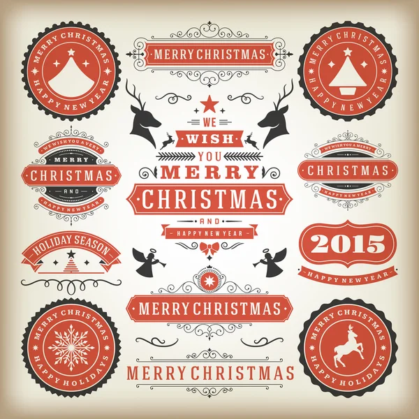 Elementos de design de decoração de Natal — Fotografia de Stock