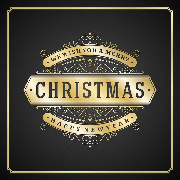 Christmas retro typography — Stock Photo, Image