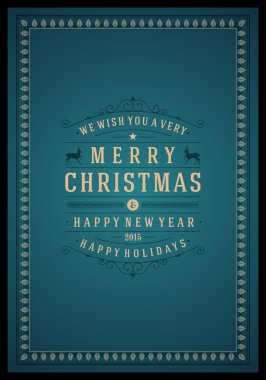 Noel retro tebrik kartı