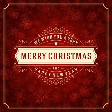 Noel retro tebrik kartı