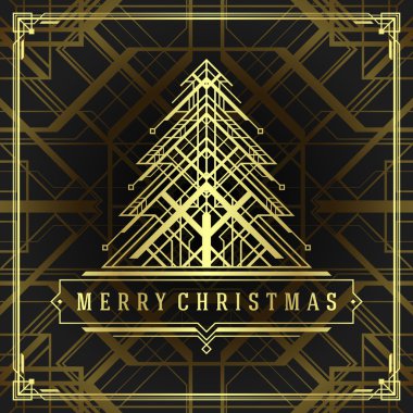Noel ağacı art deco tarzında