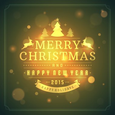 Noel retro tipografi