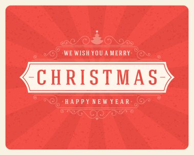Noel retro tipografi