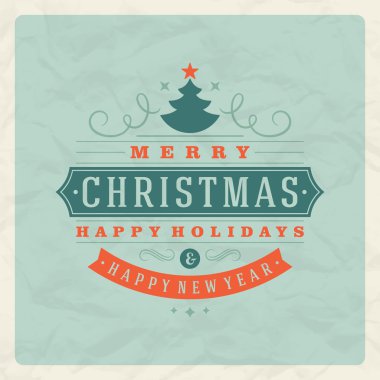 Noel retro tipografi