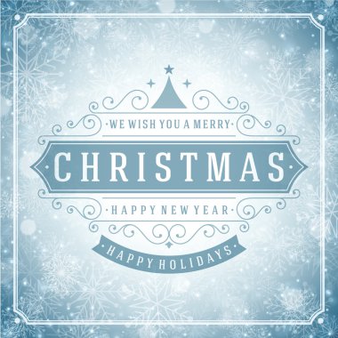 Noel retro tipografi