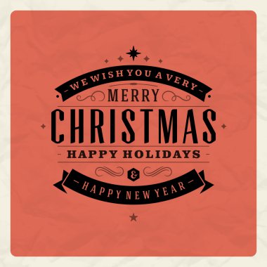 Noel retro tipografi