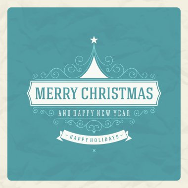 Noel retro tipografi