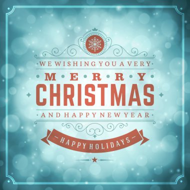 Noel retro tipografi