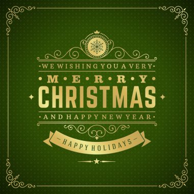 Noel retro tipografi