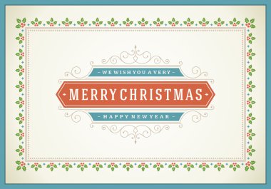 Noel retro tipografi