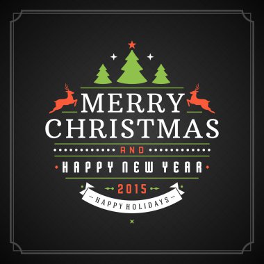 Noel retro tipografi