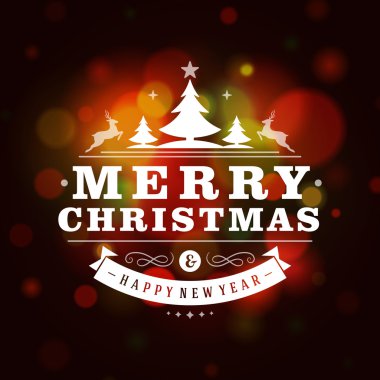 Noel retro tipografi