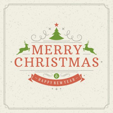 Noel retro tipografi
