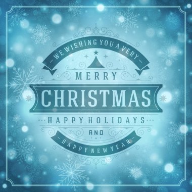 Noel retro tipografi