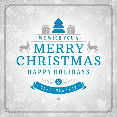 Noel retro tipografi