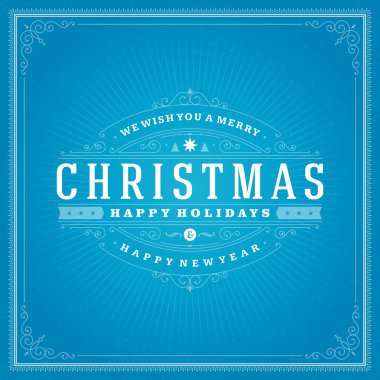 Noel retro tipografi