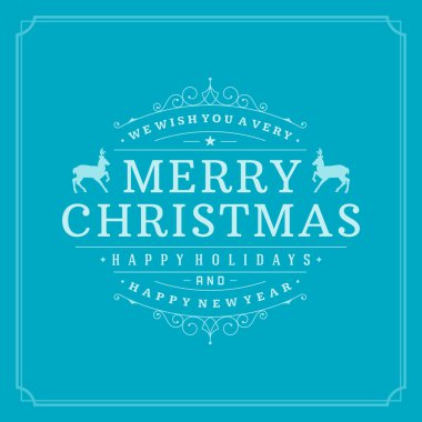 Noel retro tebrik kartı