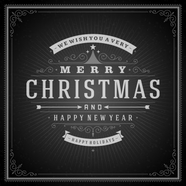 Noel retro tipografi