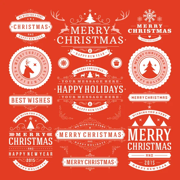 Christmas Design Elements — Stock Vector