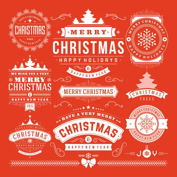 Χριστούγεννα σχεδιαστικά στοιχεία — Διανυσματικό Αρχείο