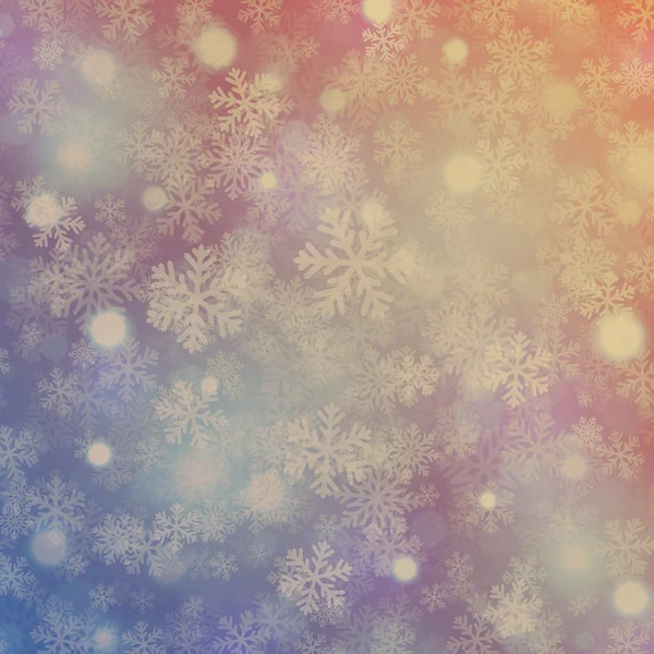 Christmas snowflakes background — Stock Vector